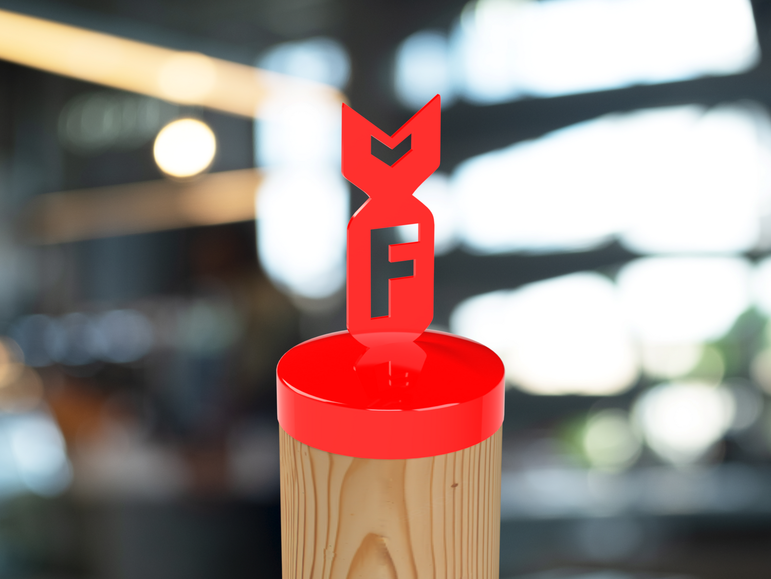 F Bomb, Round Post Cap (4x4 Round Post Size) - Madison Iron and Wood
