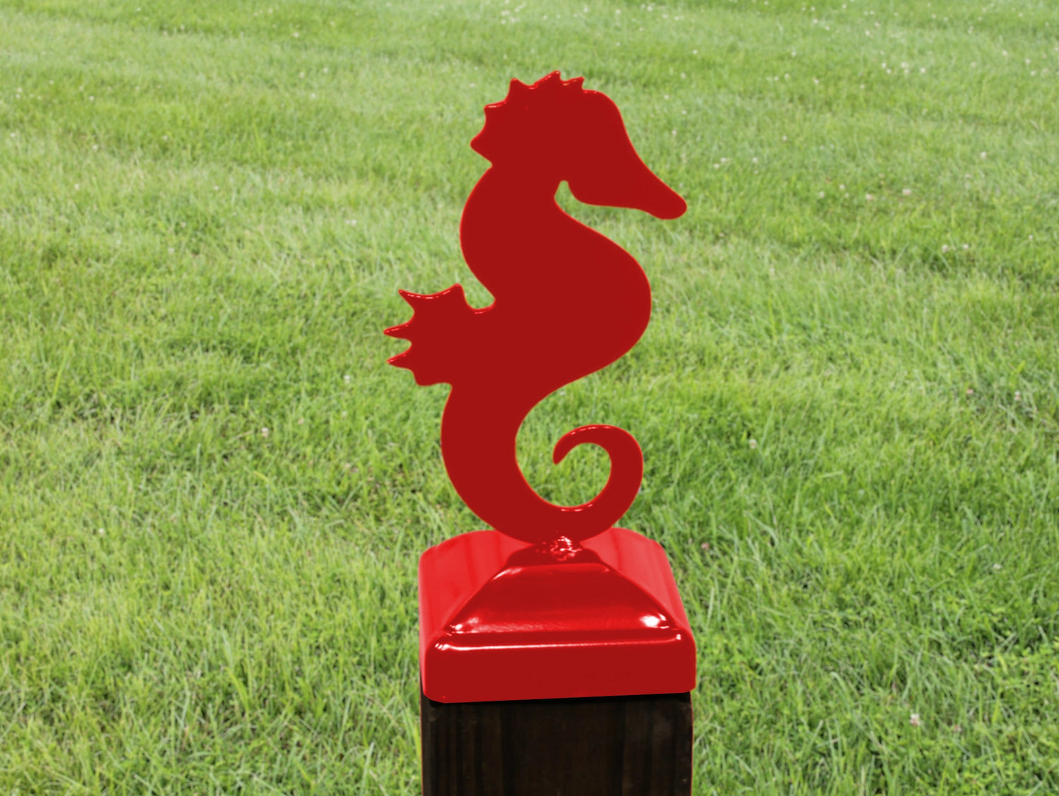 6X6 Seahorse Post Cap (5.5 x 5.5 Post Size) - Madison Iron and Wood