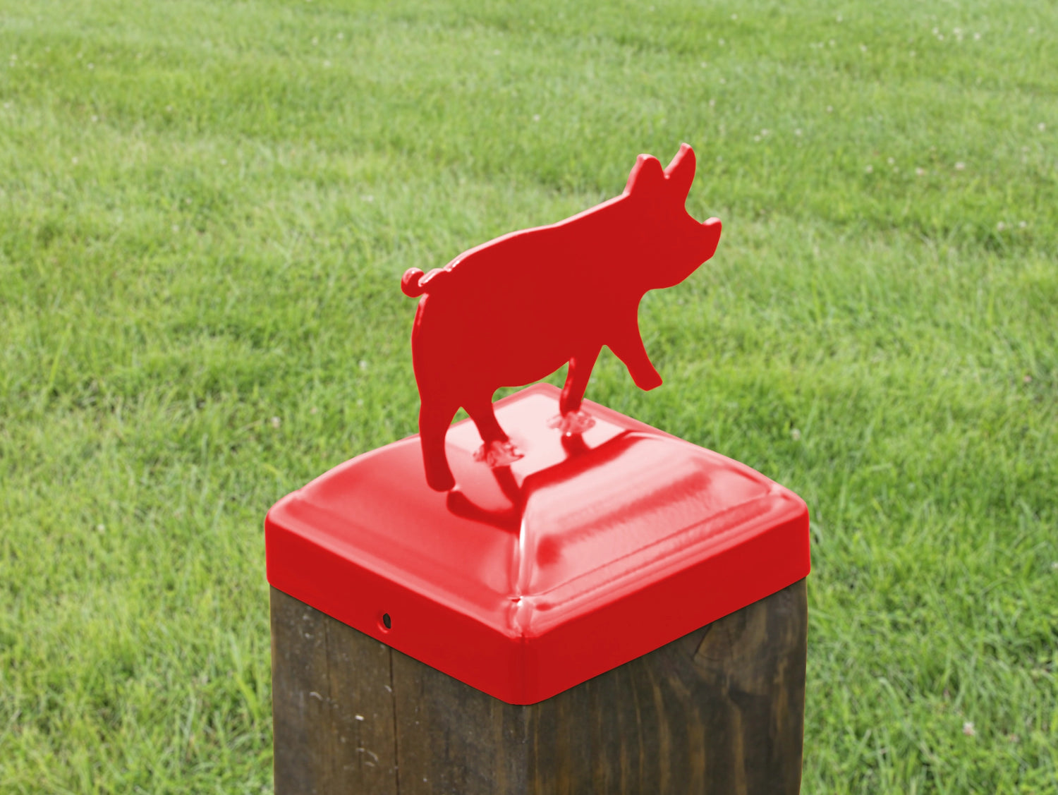 6X6 Pig Post Cap (5.5 x 5.5 Post Size) - Madison Iron and Wood