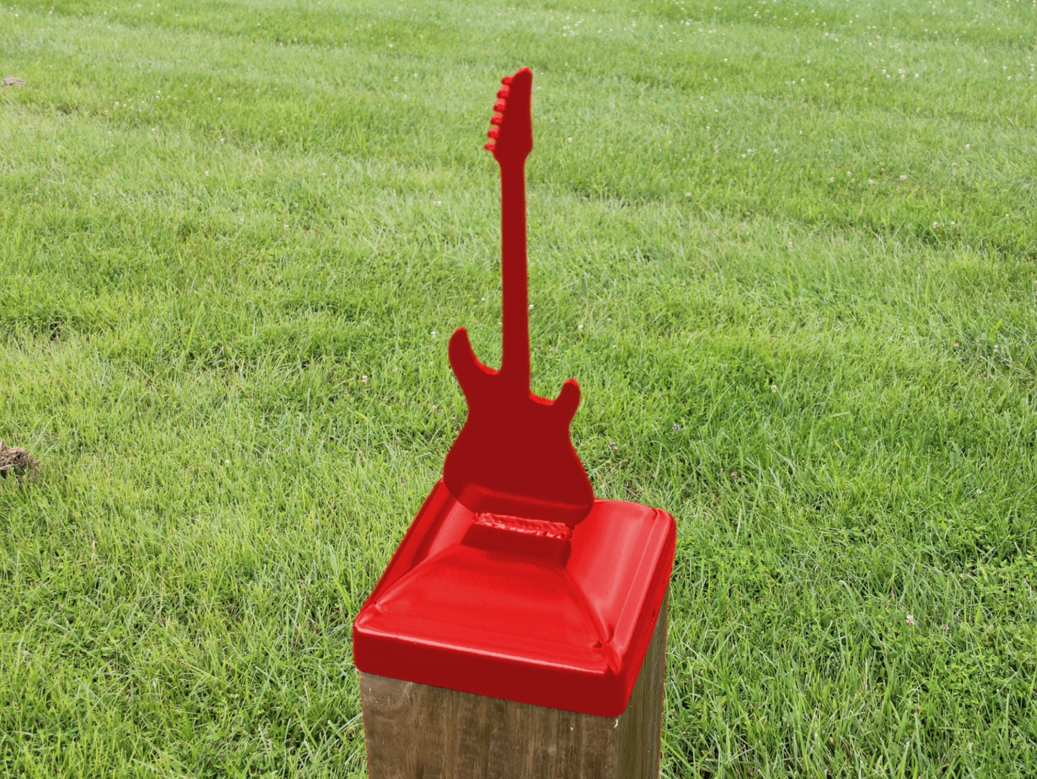 6X6 Guitar - Electric Post Cap (5.5 x 5.5 Post Size) - Madison Iron and Wood