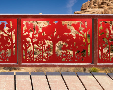 80"x30" - Joshua Tree National Park Fence/Gate Panel Insert - Madison Iron and Wood