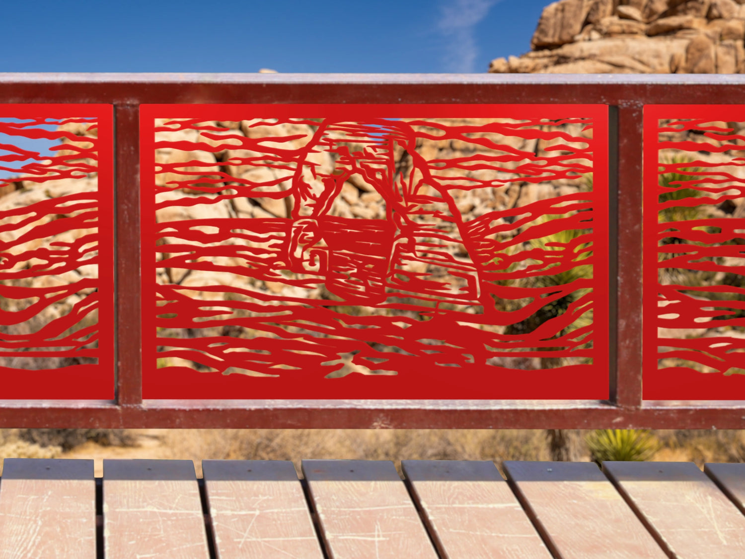 80"x30" - Arches National Park Fence/Gate Panel Insert - Madison Iron and Wood