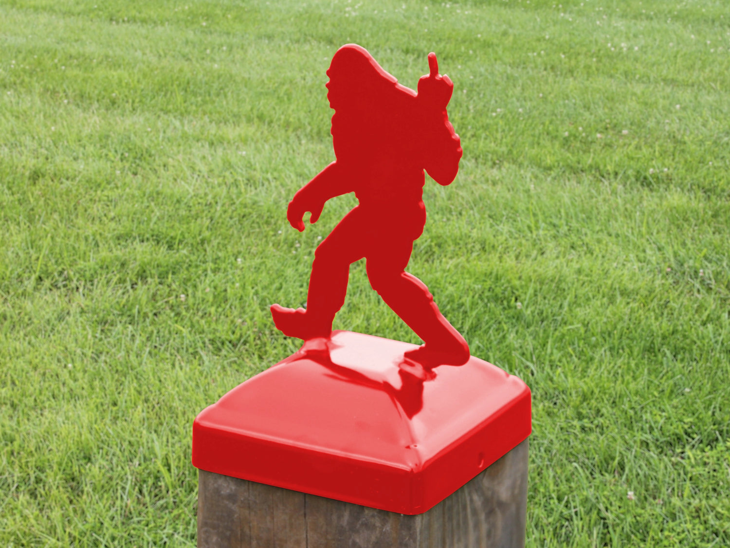 6X6 Bigfoot Middle Finger Post Cap (5.5 x 5.5 Post Size) - Madison Iron and Wood