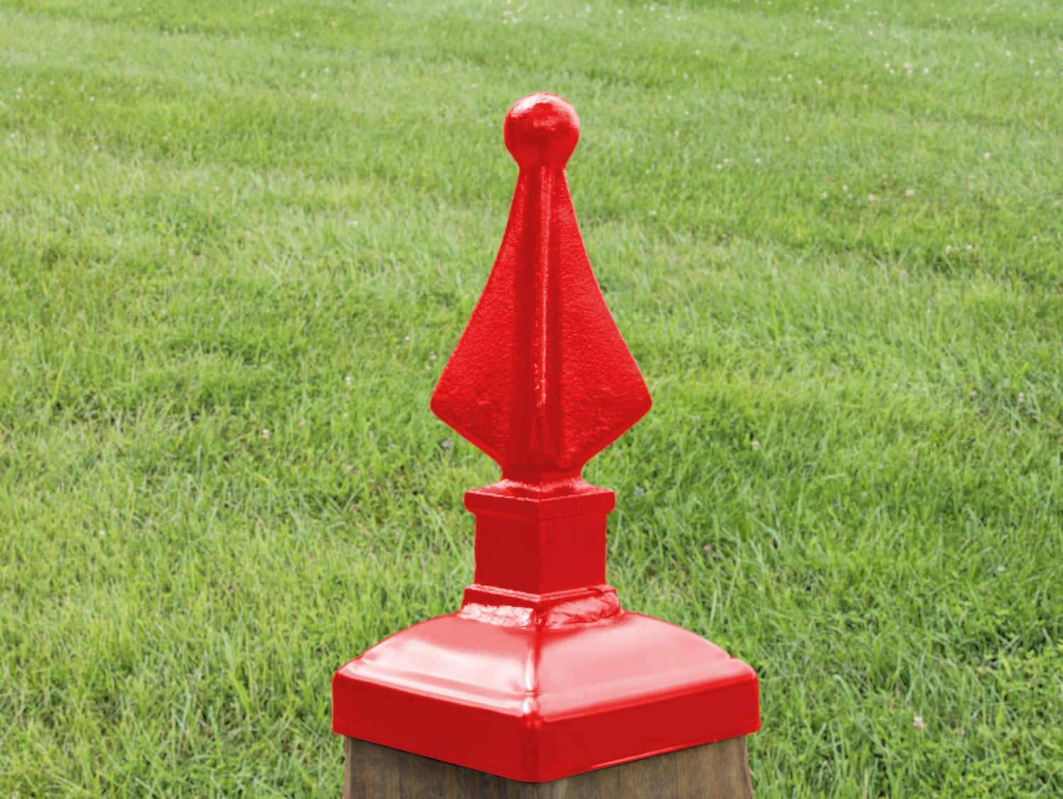 4x4 Quad Spear Post Cap (3.5 x 3.5 Post Size) - Madison Iron and Wood