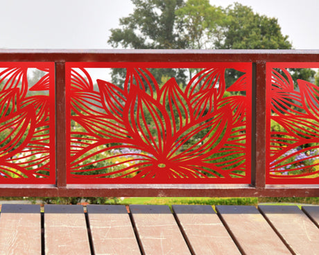 80"x30" - Garden Flower Fence/Gate Panel Insert - Madison Iron and Wood