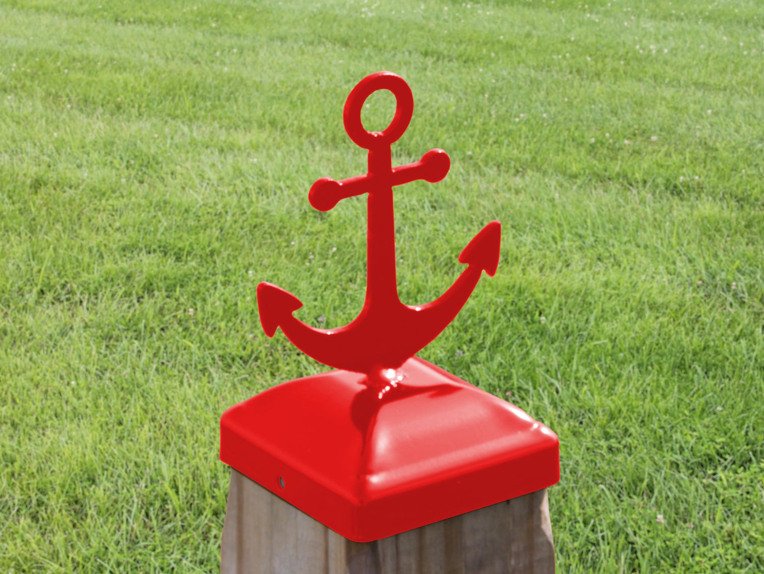 6X6 Anchor Post Cap (5.5 x 5.5 Post Size) - Madison Iron and Wood