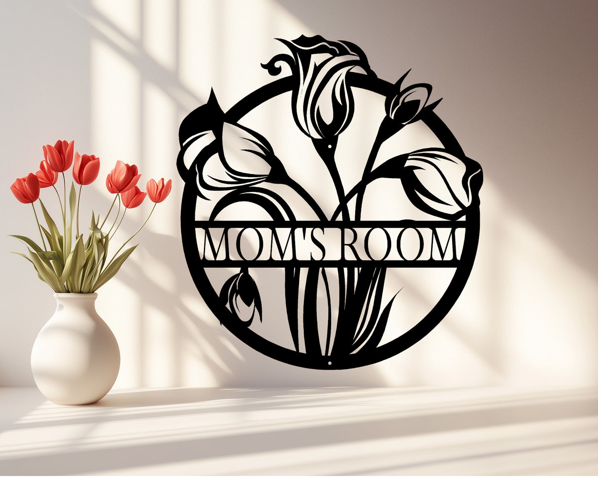Tulip Personalized Metal sign - Madison Iron and Wood