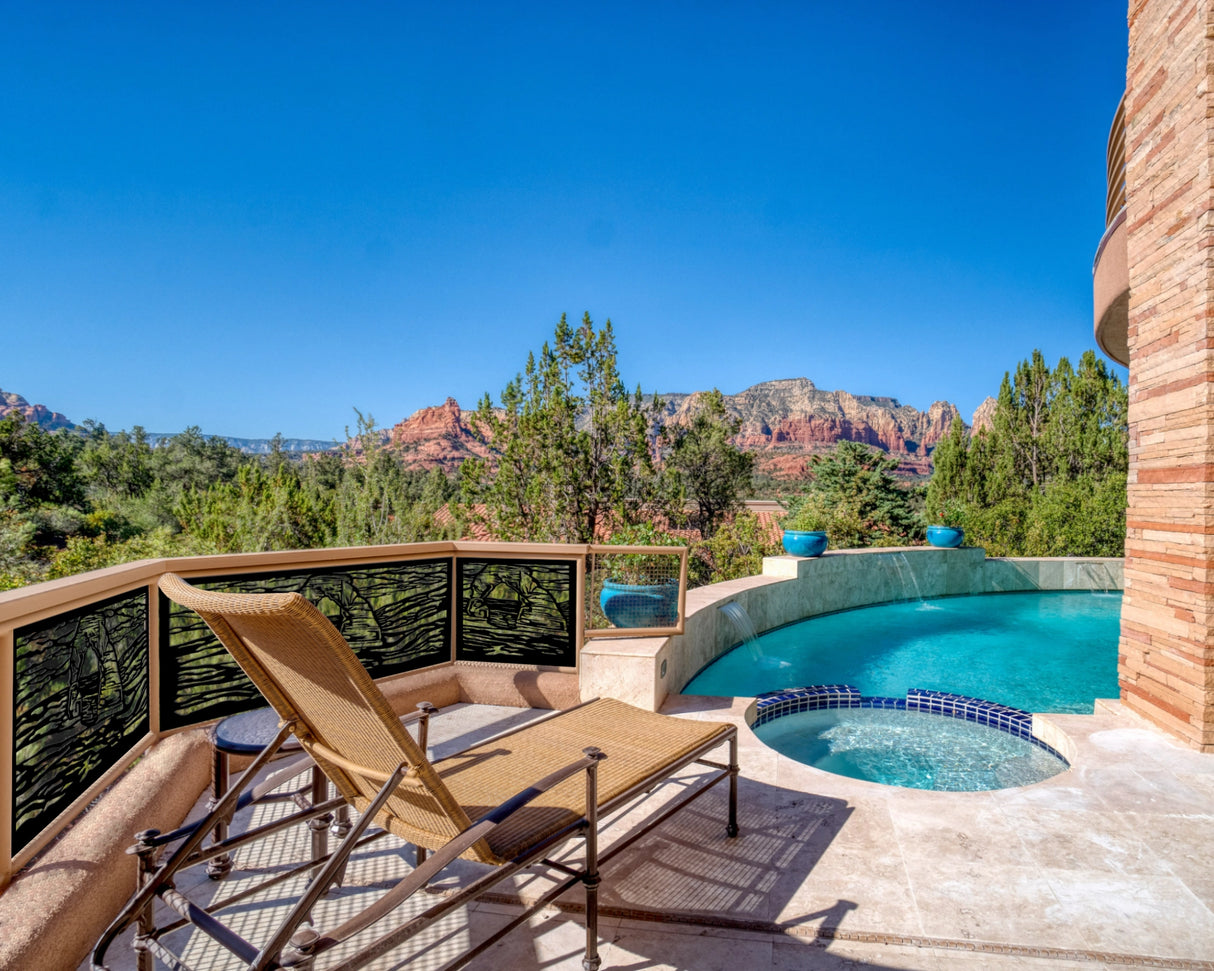 80"x30" - Arches National Park Fence/Gate Panel Insert - Madison Iron and Wood