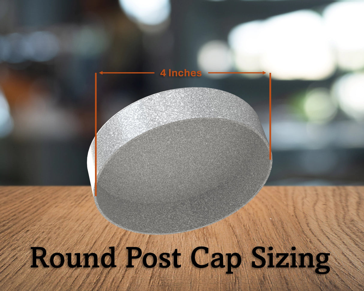 Shaka Hand, Round Post Cap (4x4 Round Post Size) - Madison Iron and Wood