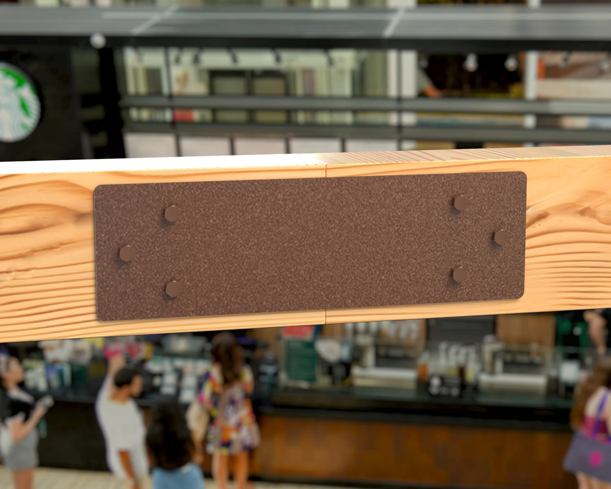 Standard Brackets for 8"x8" Dimensional Wood Post - Madison Iron and Wood