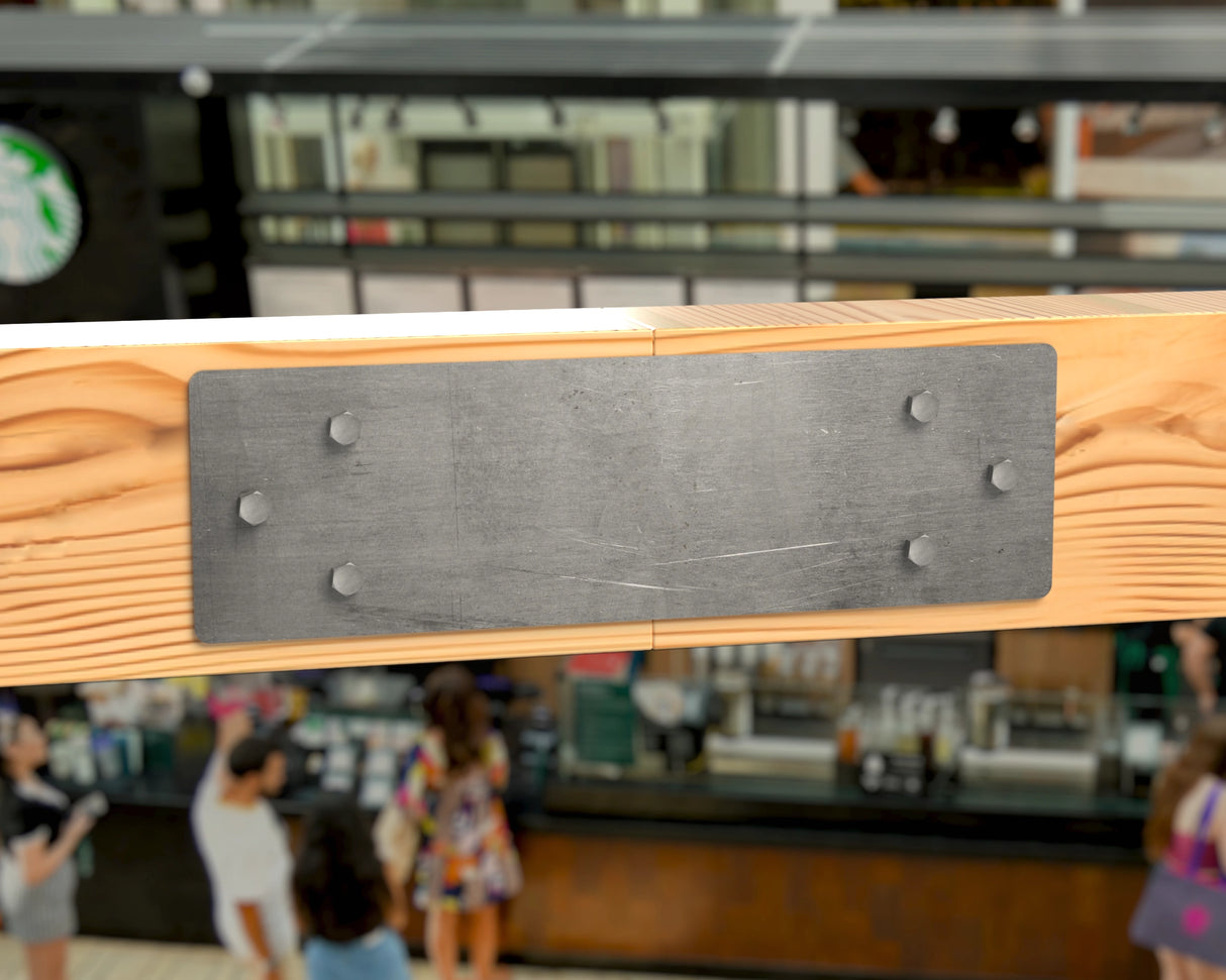 Standard Brackets for 8"x8" Dimensional Wood Post - Madison Iron and Wood