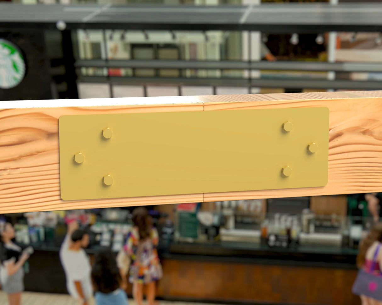 Standard Brackets for 8"x8" Dimensional Wood Post - Madison Iron and Wood