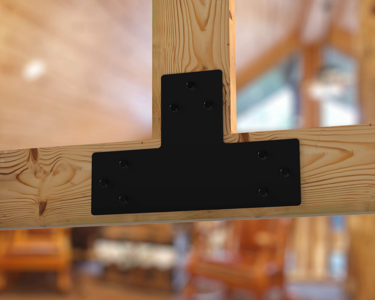Standard Brackets for 8"x8" Dimensional Wood Post - Madison Iron and Wood