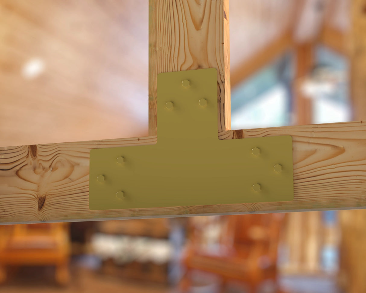 Standard Brackets for 8"x8" Dimensional Wood Post - Madison Iron and Wood