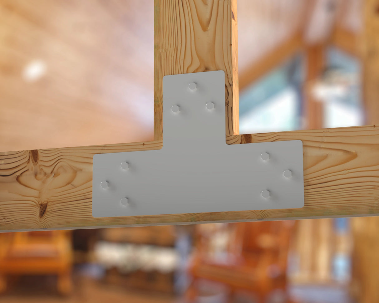 Standard Brackets for 8"x8" Dimensional Wood Post - Madison Iron and Wood