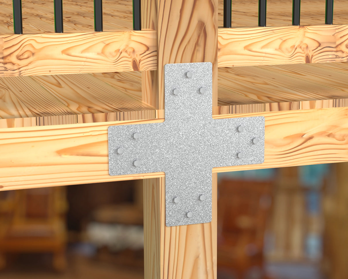 Standard Brackets for 8"x8" Dimensional Wood Post - Madison Iron and Wood