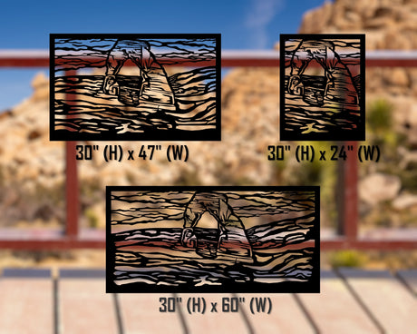 80"x30" - Arches National Park Fence/Gate Panel Insert - Madison Iron and Wood