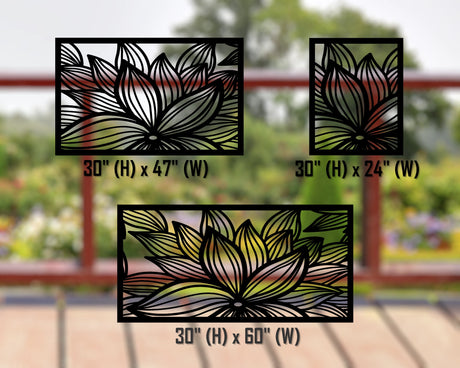 80"x30" - Garden Flower Fence/Gate Panel Insert - Madison Iron and Wood