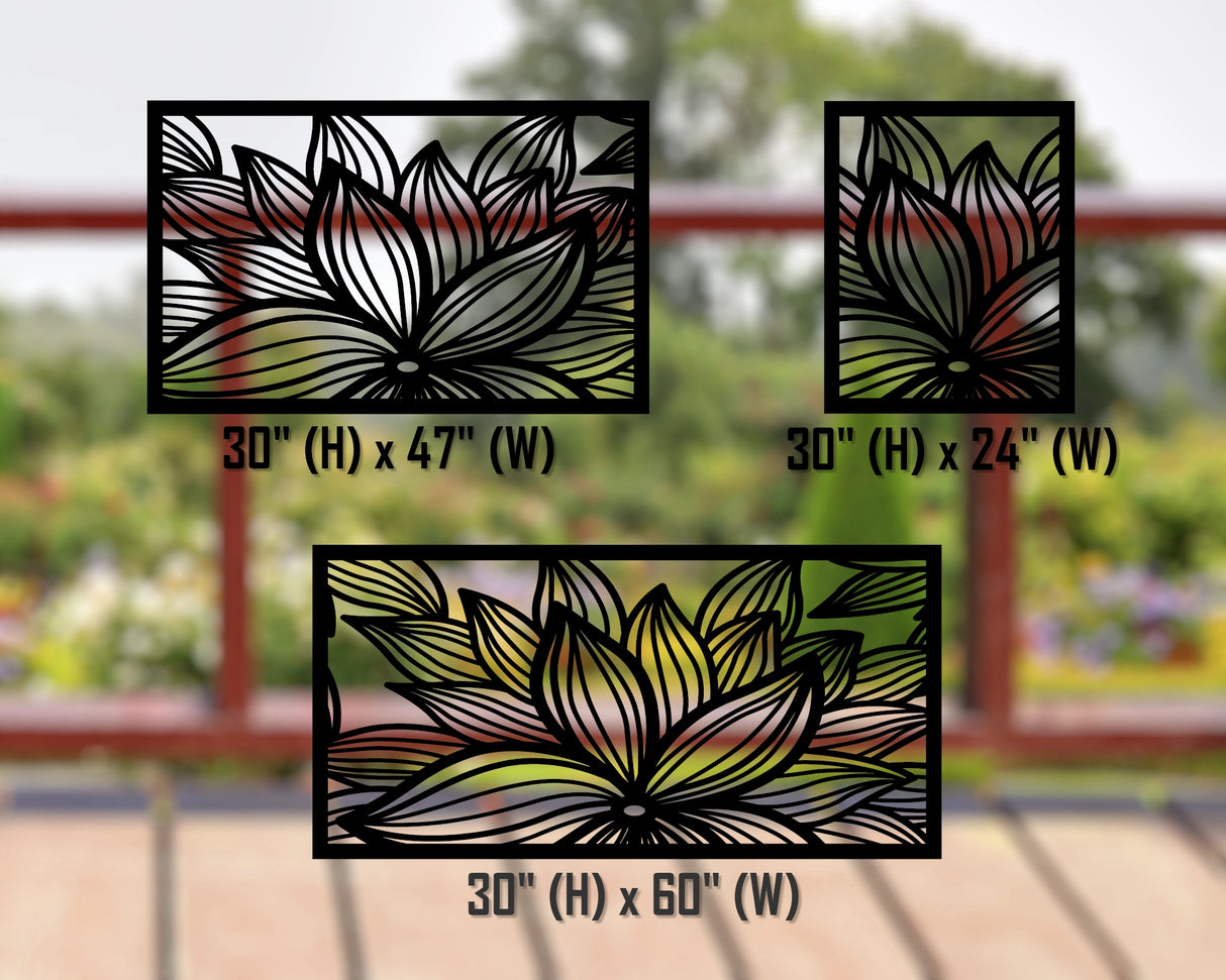 80"x30" - Garden Flower Fence/Gate Panel Insert - Madison Iron and Wood