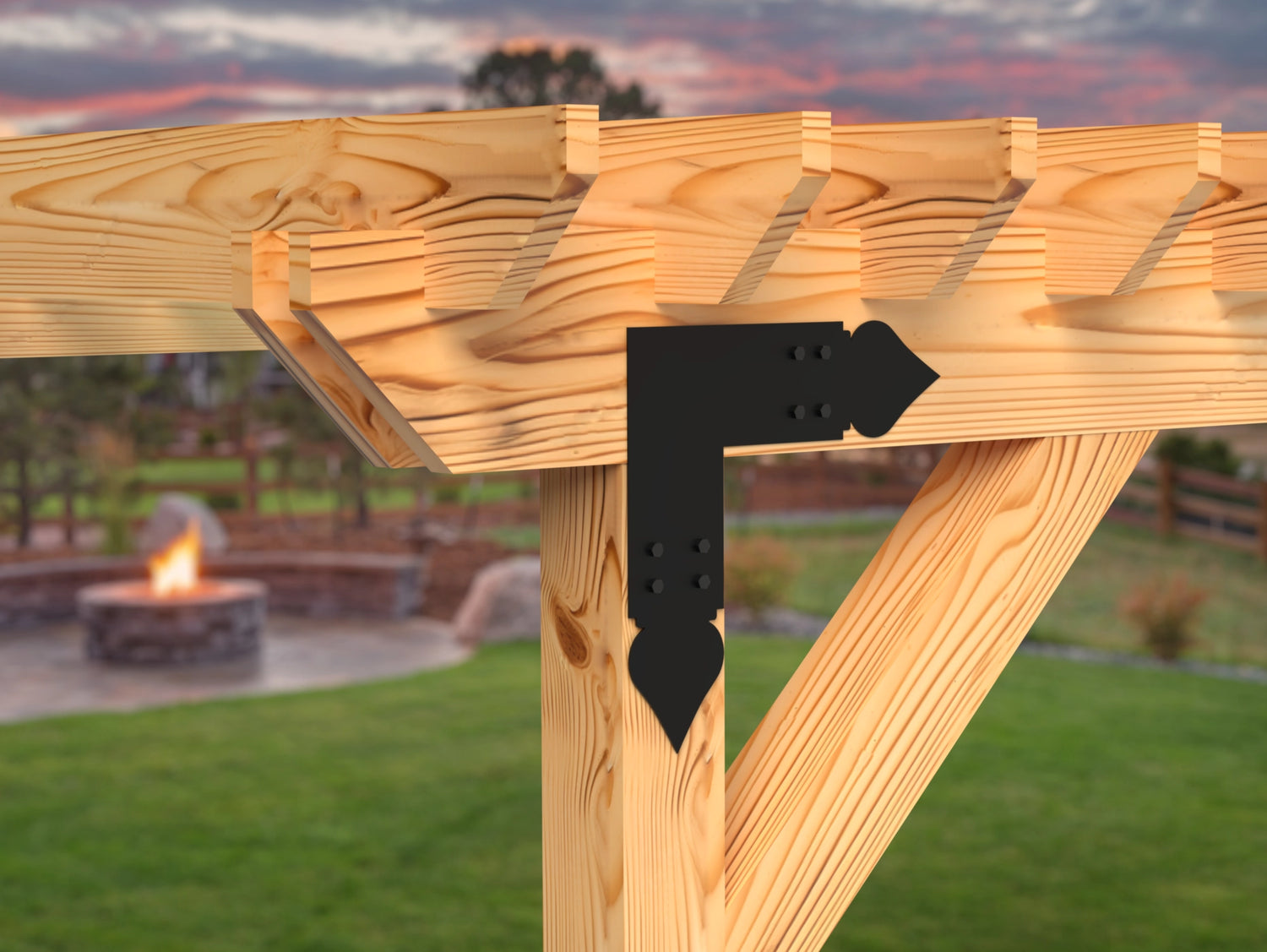 Spade Brackets For 4x4 Dimensional Lumber - Madison Iron and Wood
