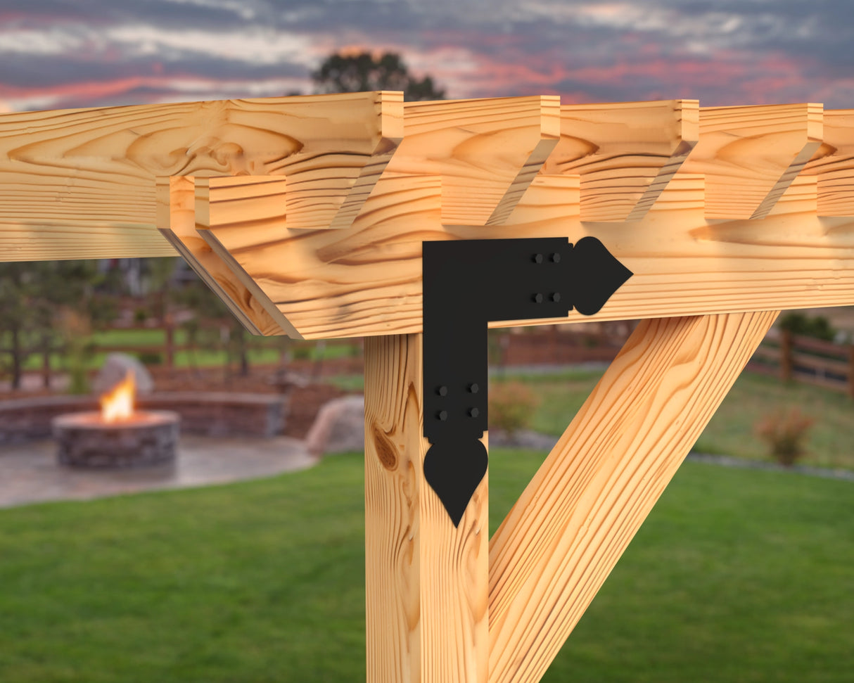 Spade Brackets For 4x4 Dimensional Lumber - Madison Iron and Wood