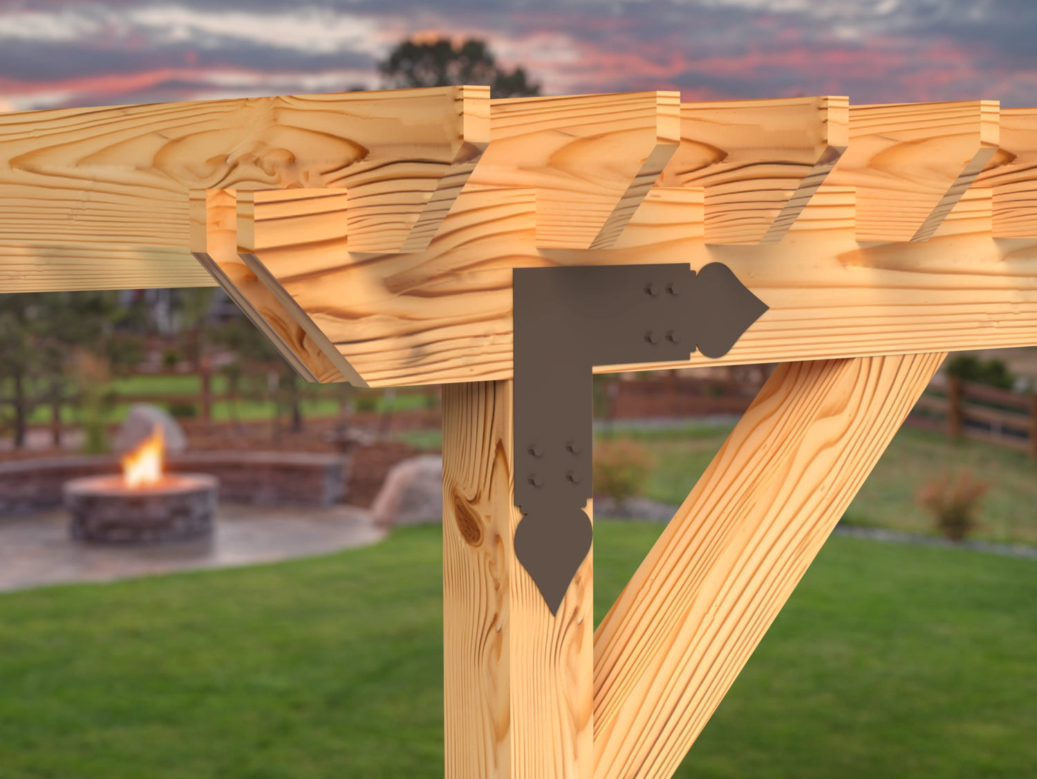 Spade Brackets For 4x4 Dimensional Lumber - Madison Iron and Wood