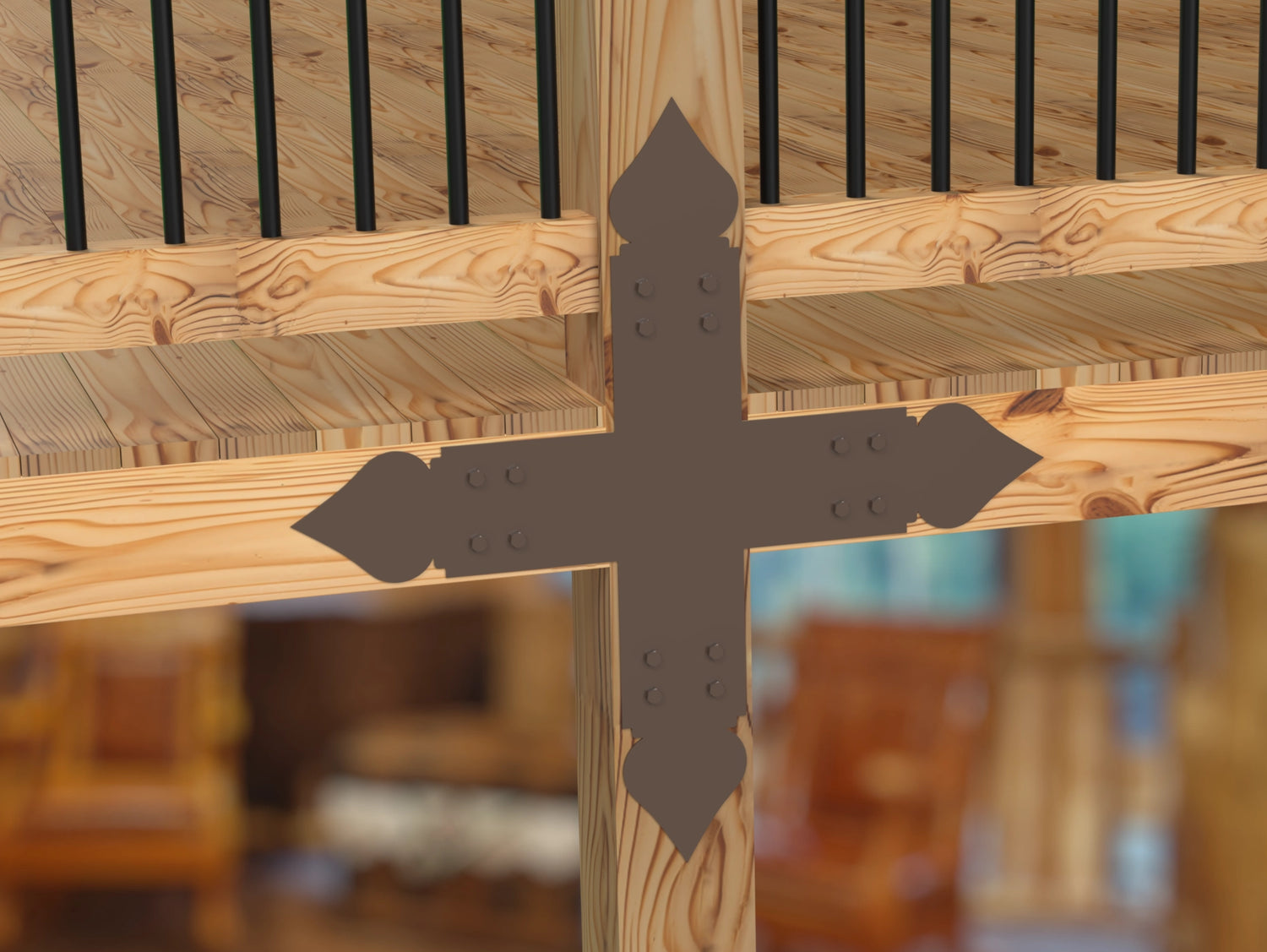 Spade Brackets For 4x4 Dimensional Lumber - Madison Iron and Wood