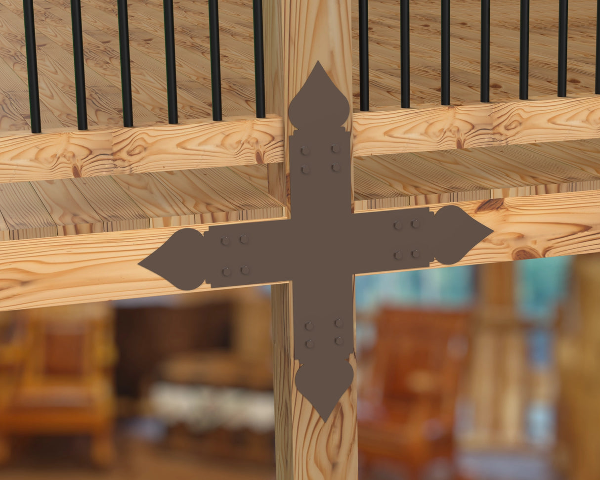 Spade Brackets For 4x4 Dimensional Lumber - Madison Iron and Wood