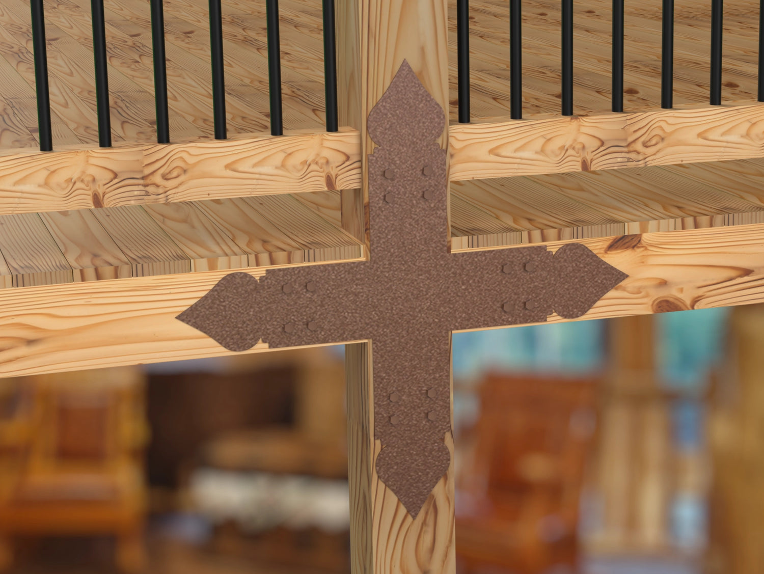 Spade Brackets For 4x4 Dimensional Lumber - Madison Iron and Wood