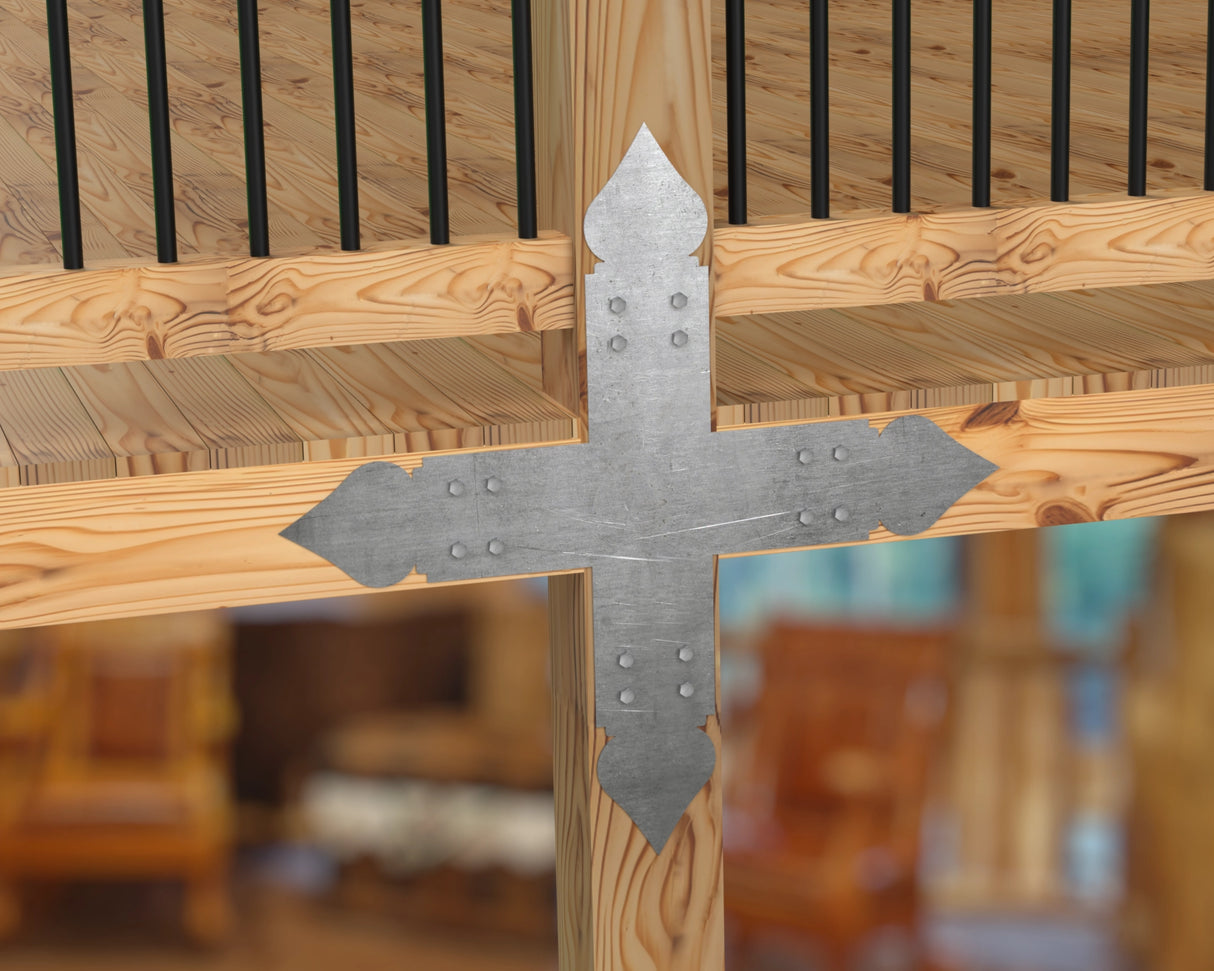 Spade Brackets For 4x4 Dimensional Lumber - Madison Iron and Wood