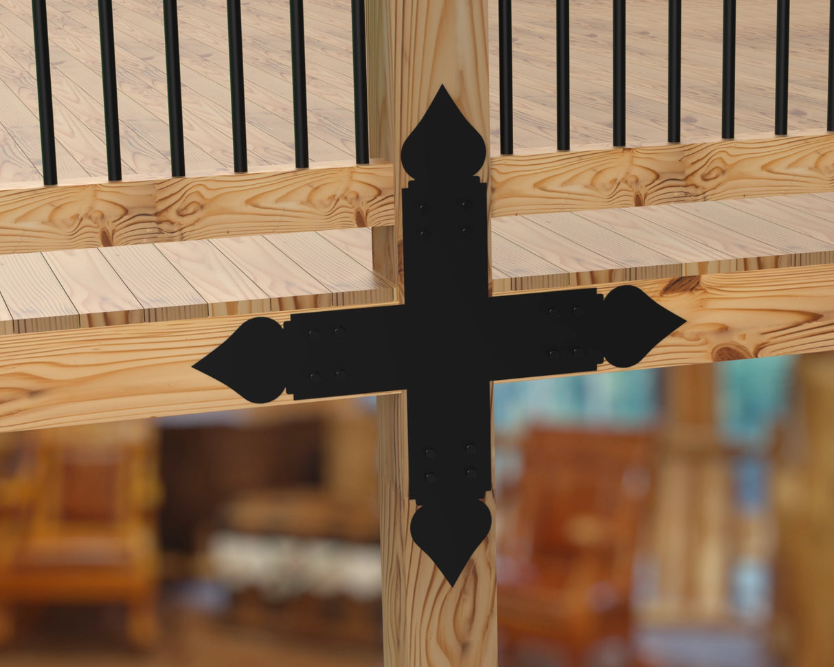 Spade Brackets For 4x4 Dimensional Lumber - Madison Iron and Wood