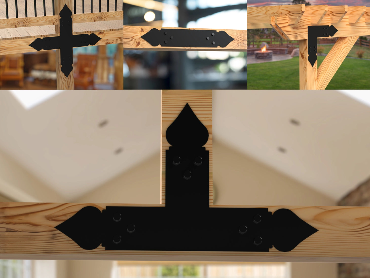 Spade Brackets For 4x4 Dimensional Lumber - Madison Iron and Wood
