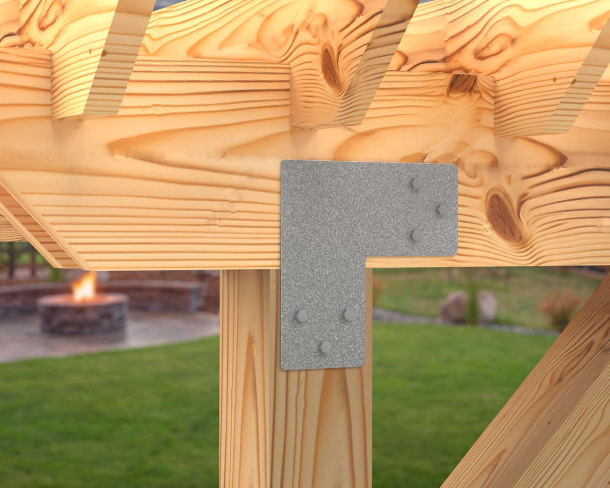 Standard Brackets for 8"x8" Dimensional Wood Post - Madison Iron and Wood