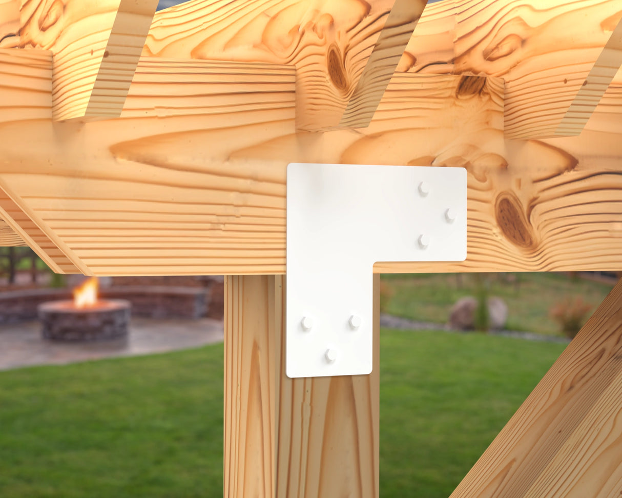 Standard Brackets for 8"x8" Dimensional Wood Post - Madison Iron and Wood