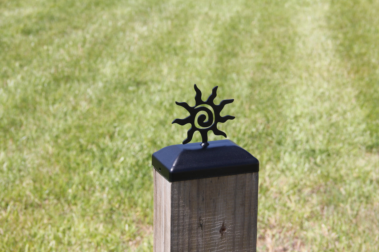 4x6 Sun Post Cap (3.5 x 5.5 Post Size) - Madison Iron and Wood