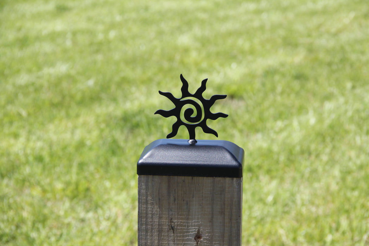 4x6 Sun Post Cap (3.5 x 5.5 Post Size) - Madison Iron and Wood