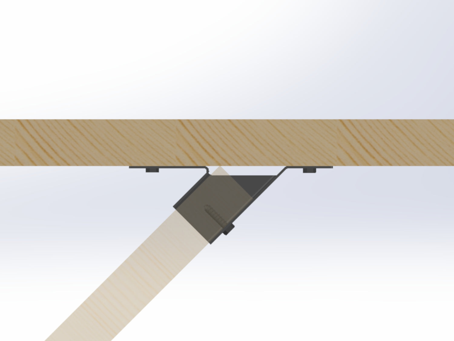 Angled Joist Hangers / Saddle Brackets - Madison Iron and Wood