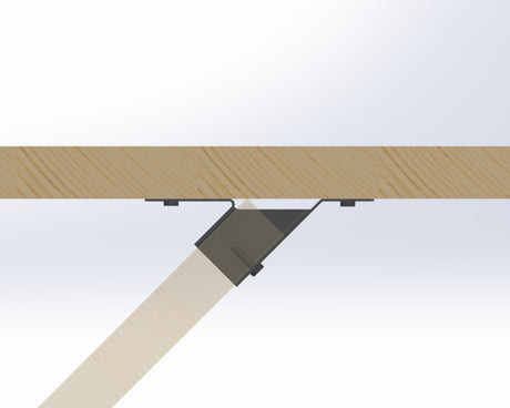 Angled Joist Hangers / Saddle Brackets - Madison Iron and Wood