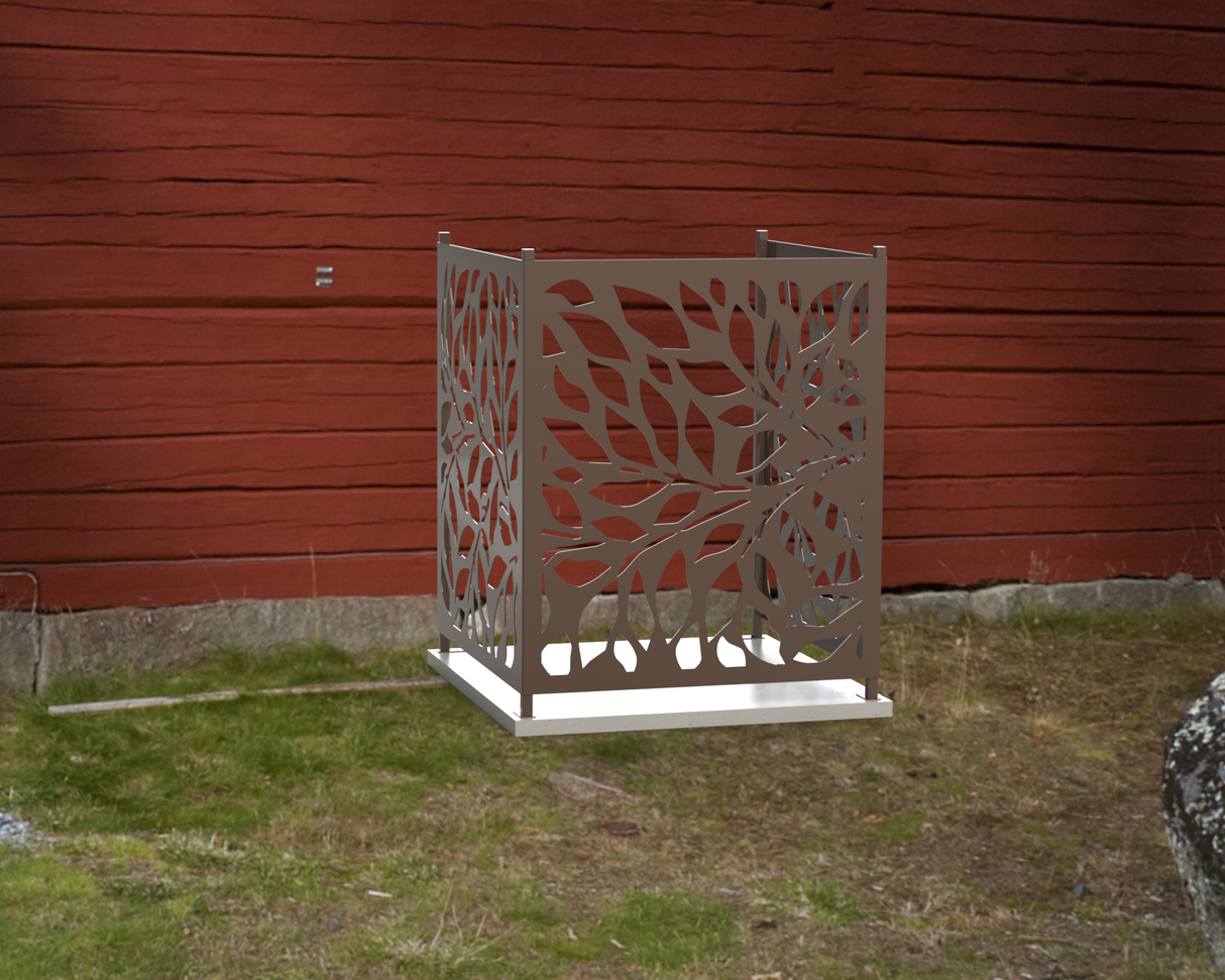 Tree Leaves Design AC Unit Cover - Multiple Sizes - Madison Iron and Wood