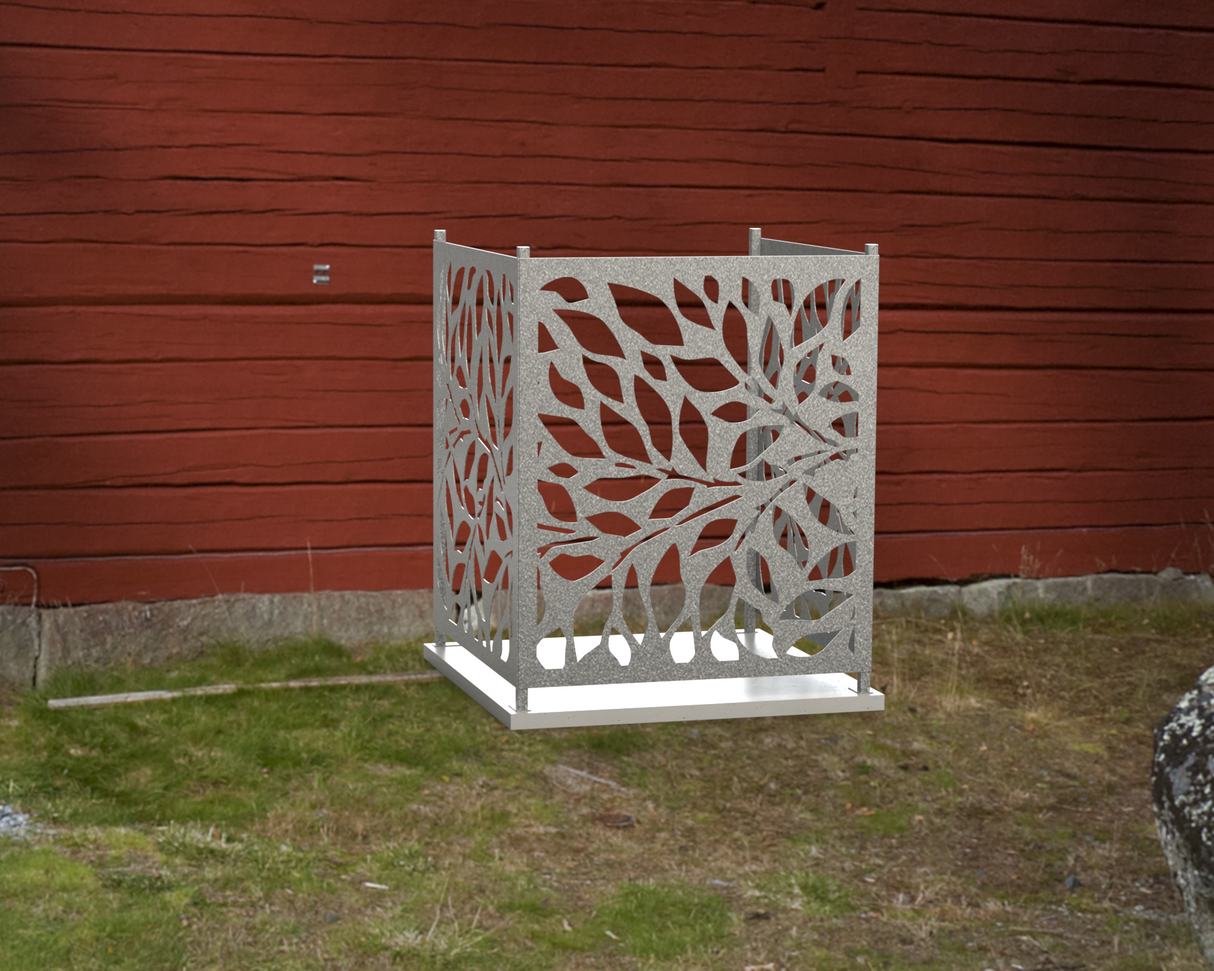 Tree Leaves Design AC Unit Cover - Multiple Sizes - Madison Iron and Wood