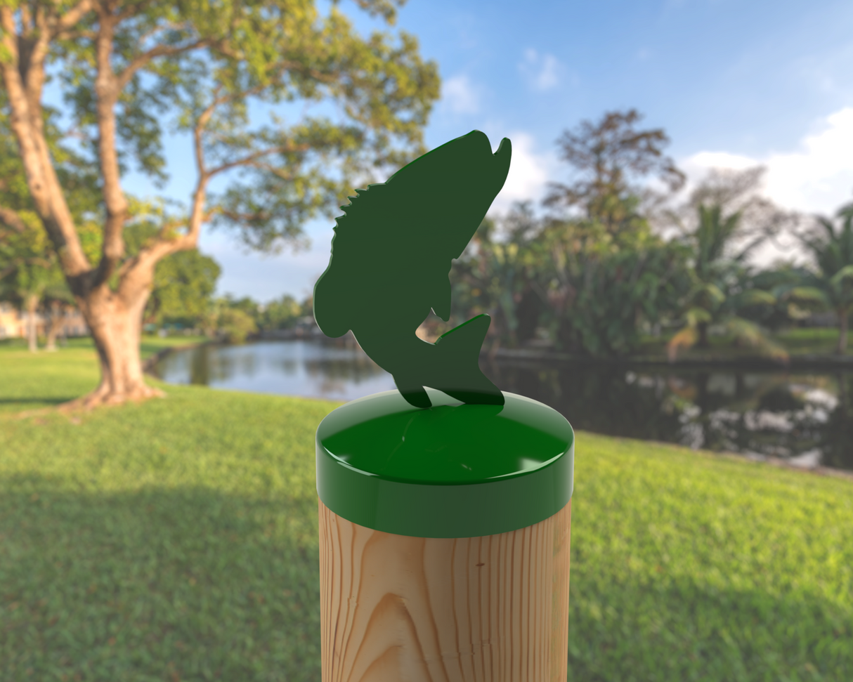 Bass, Round Post Cap (4x4 Round Post Size) - Madison Iron and Wood