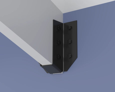 Up Angled Saddle Truss Brackets - True Sizes - Madison Iron and Wood