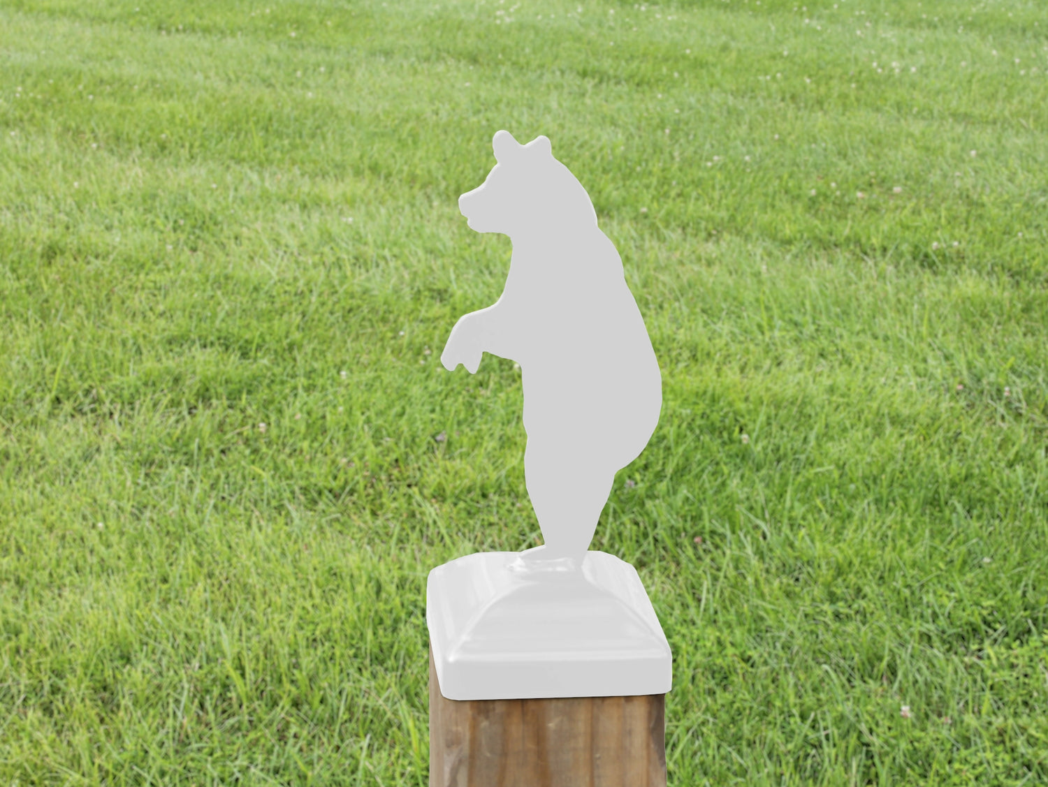 6X6 Bear Standing Post Cap (5.5 x 5.5 Post Size) - Madison Iron and Wood