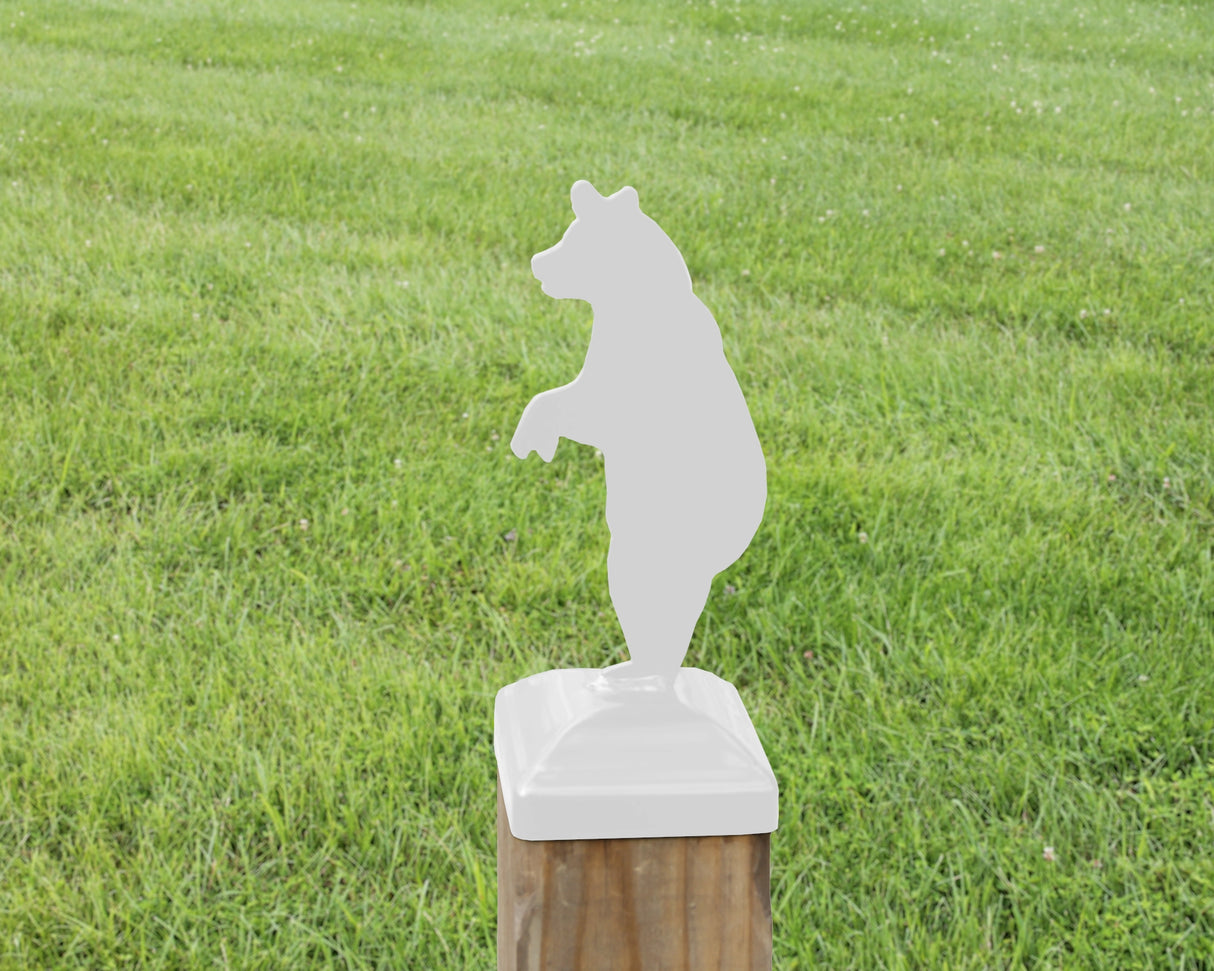 6X6 Bear Standing Post Cap (5.5 x 5.5 Post Size) - Madison Iron and Wood