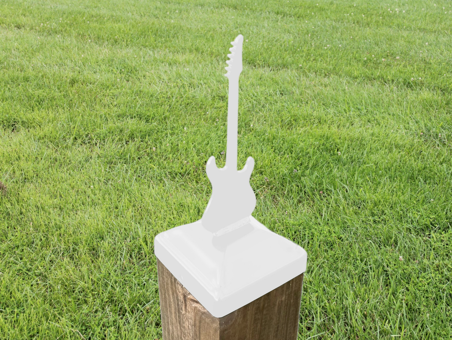 6X6 Guitar - Electric Post Cap (5.5 x 5.5 Post Size) - Madison Iron and Wood