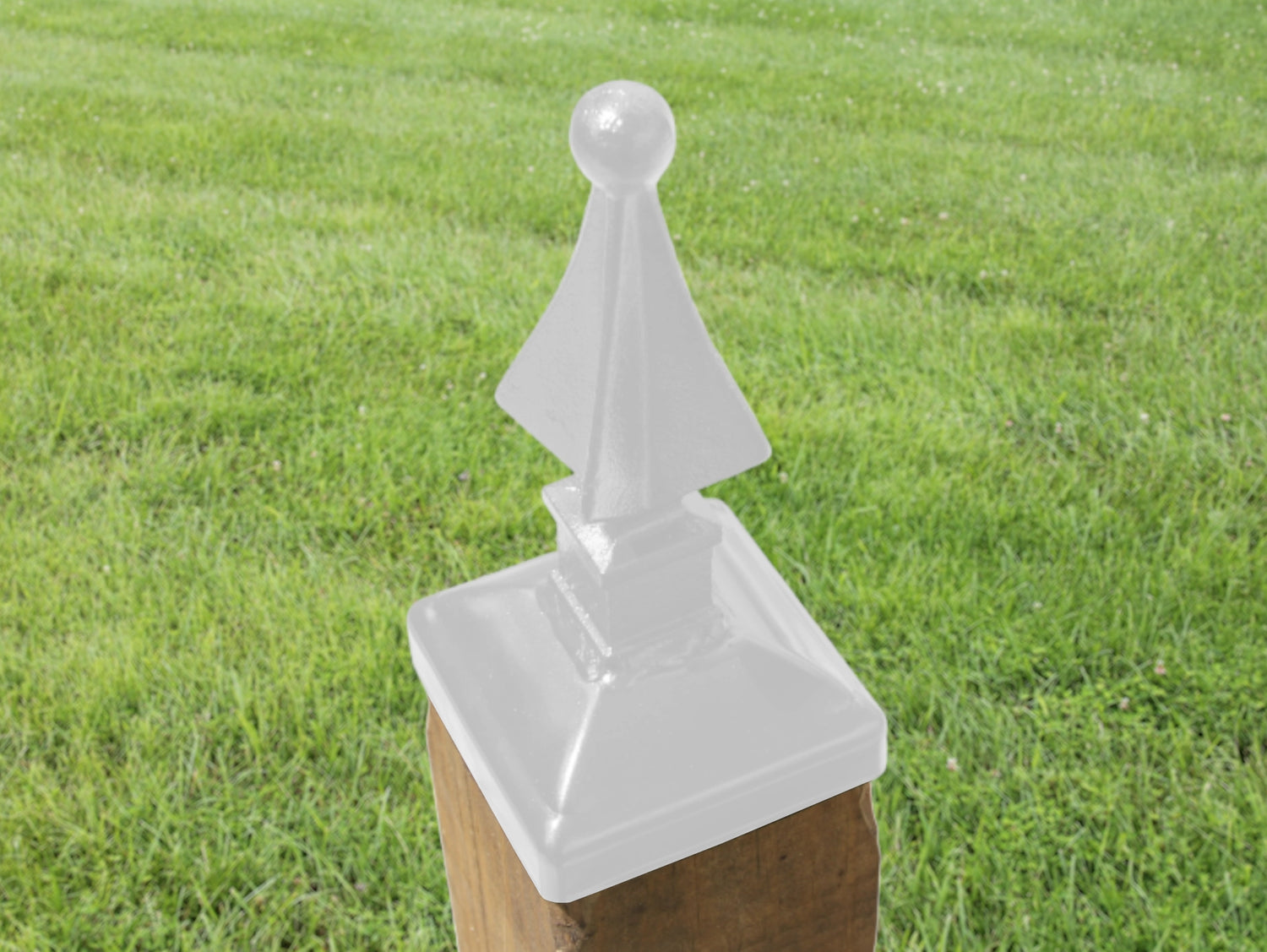 4x4 Quad Spear Post Cap (3.5 x 3.5 Post Size) - Madison Iron and Wood