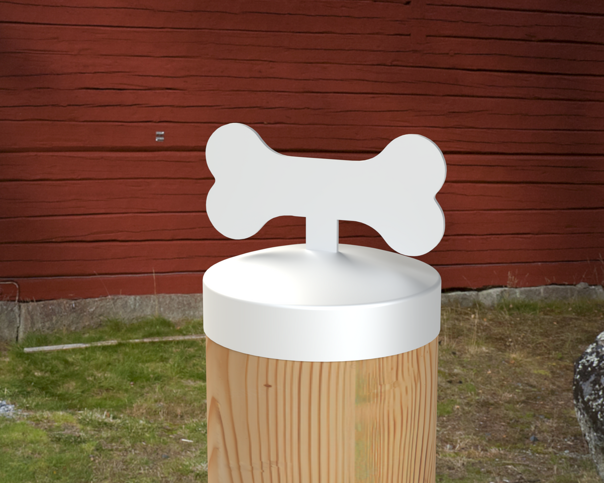 Dog Bone, Round Post Cap (4x4 Round Post Size) - Madison Iron and Wood