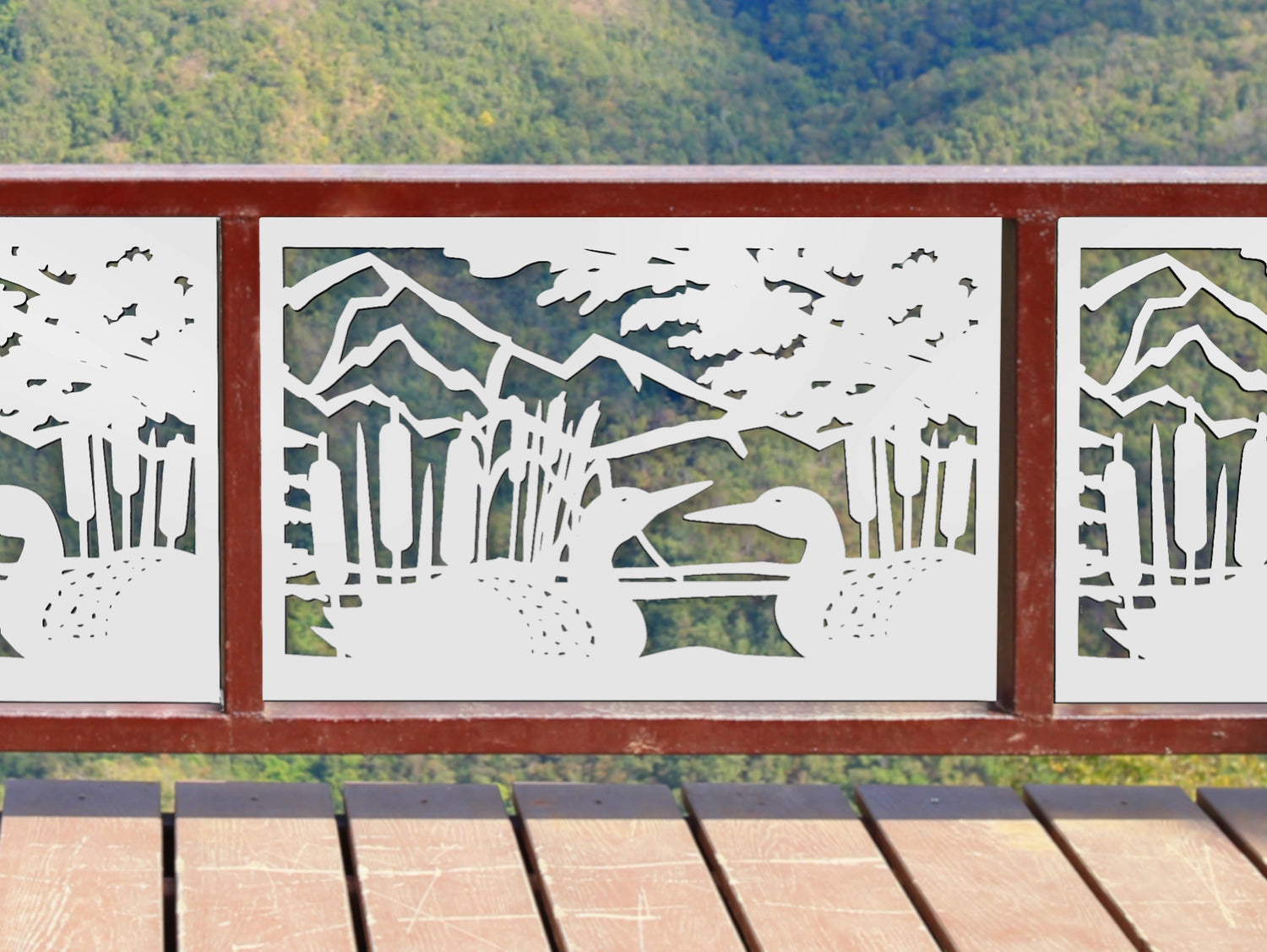 80"x30" - Duck Pond Fence/Gate Panel Insert - Madison Iron and Wood
