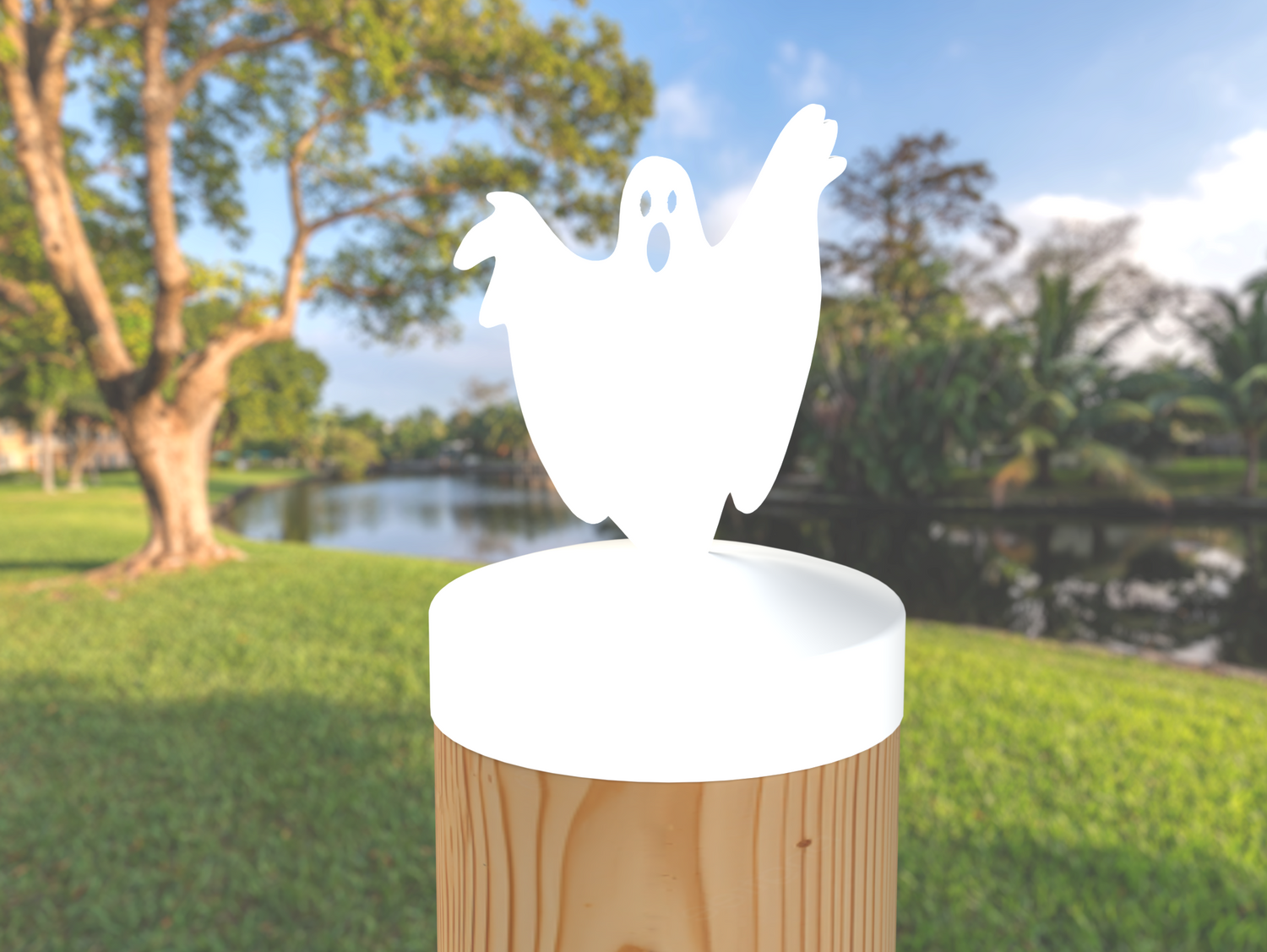 Ghost, Round Post Cap (4x4 Round Post Size) - Madison Iron and Wood