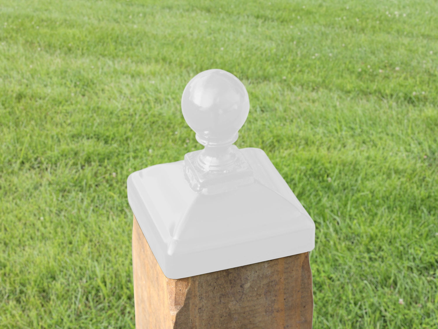 4x4 Cannonball Post Cap (3.5 x 3.5 Post Size) - Madison Iron and Wood